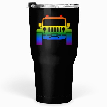 Discover Rainbow Pride Jeeps LGBT Tumblers 30 Oz