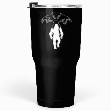 Discover Bigfoot Riding Mothman - Funny Sasquatch Myth Tumblers 30 Oz