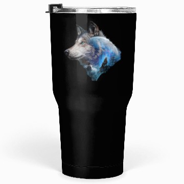 Discover Wolf Moon Forest View Nature Tumblers 30 Oz