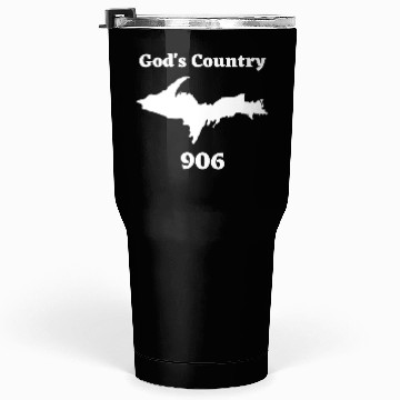 Discover God's Country 906, Upper Peninsula Michigan Yooper Tumblers 30 Oz