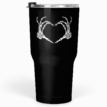Discover Skeleton Hand Heart Sign Bones Costume Funny Tumblers 30 Oz