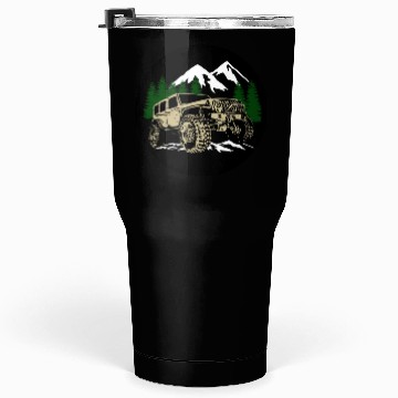Discover Mountain Jeep Tumblers 30 Oz