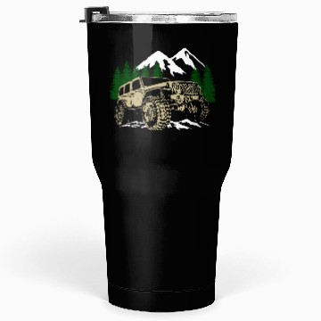 Discover Mountain Jeep 4x4 Offroad Tumblers 30 Oz
