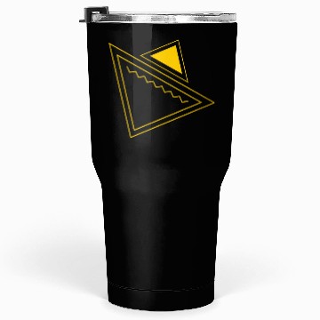 Discover Abstract Triangles Yellow Tumblers 30 Oz