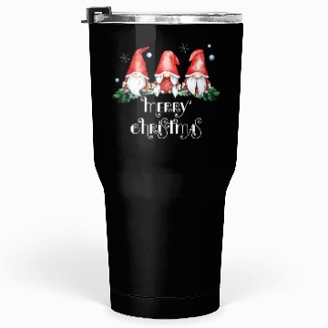 Discover Three Nordic Gnomes Winter GNOMIES MERRY CHRISTMAS Tumblers 30 Oz