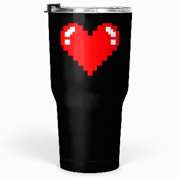 Discover Pixel Heart Gamer Gift Tumblers 30 Oz