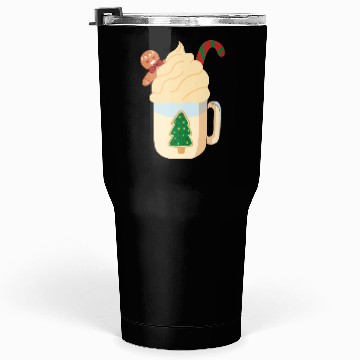Discover Candy Cane and Hot Cocoa, Hot Chocolate Tumblers 30 Oz