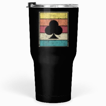 Discover Clubs Playing Card Poker Symbol Tumblers 30 Oz