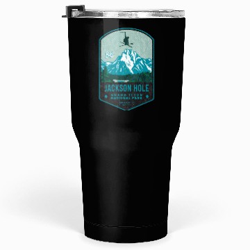 Discover Jackson Hole Ski Badge Tumblers 30 Oz