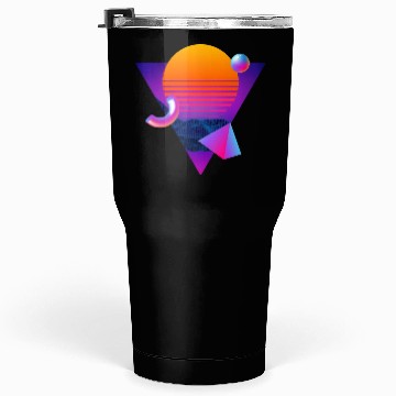 Discover Neon sunset, geometric figures Tumblers 30 Oz