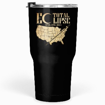 Discover USA Map Path Of Totality 4.8.24 Total Eclipse Tumblers 30 Oz