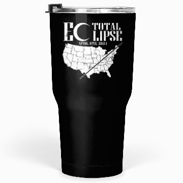Discover USA Map Path Of Totality 4.8.24 Total Eclipse Tumblers 30 Oz