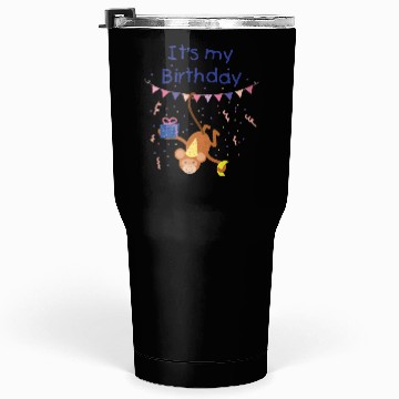 Discover Birthday Party Monkey Tumblers 30 Oz