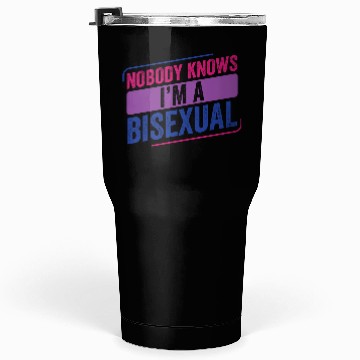 Discover Nobody Knows Bi Pride Bisexual Bisexuality Flag Tumblers 30 Oz