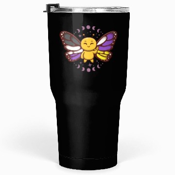 Discover Gender Non-Binary Monarch Butterfly Subtle Pride Tumblers 30 Oz