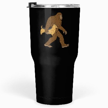 Discover Bigfoot Sasquatch Carrying Yorkshire Terrier Tumblers 30 Oz