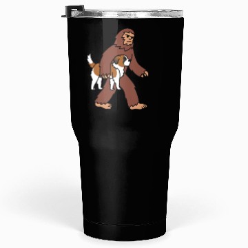 Discover Bigfoot Sasquatch Carrying Saint Bernard Tumblers 30 Oz