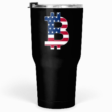 Discover BITCOIN in USA style Tumblers 30 Oz
