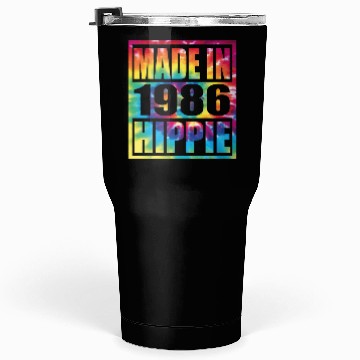 Discover Hippie Birthday 1986 Tumblers 30 Oz