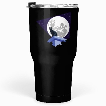 Discover Black cat under the moon Tumblers 30 Oz