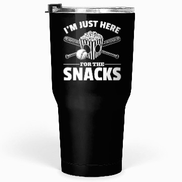 Discover Popcorn Baseball Snack Food Lover Tumblers 30 Oz