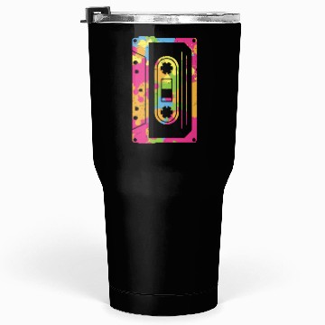 Discover Colorful Retro Cassette Tape Tumblers 30 Oz