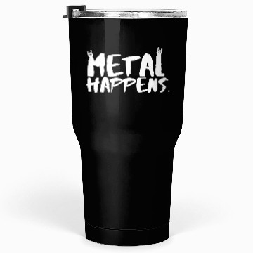 Discover METAL Happens with Devil Horns Finger Gesture Tumblers 30 Oz