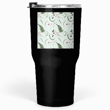 Discover Watercolor Wildflowers Botanical Pattern Tumblers 30 Oz