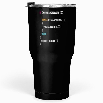 Discover Funny Programmer Codes Coffee And Sleep Tumblers 30 Oz