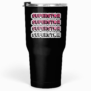 Discover SUPERSTAR!!!!!! (Pink/White Tumblers 30 Oz