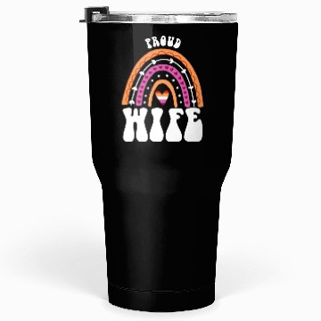 Discover Proud Wife Lesbian Pride Rainbow Tumblers 30 Oz