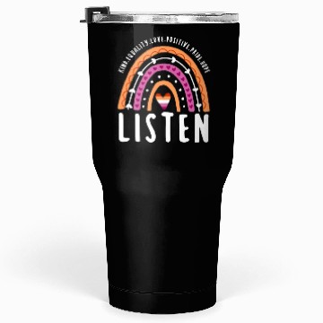 Discover Listen Lesbian Pride Rainbow Tumblers 30 Oz
