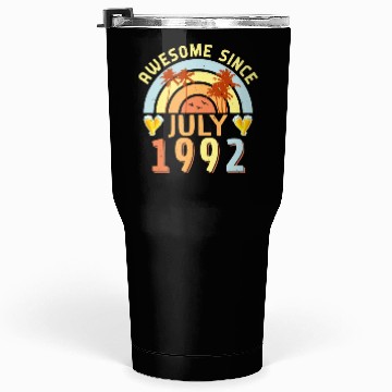 Discover July 1992 30th Birthday Tumblers 30 Oz