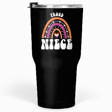 Discover Proud Niece Lesbian Pride Rainbow Tumblers 30 Oz