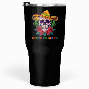 Discover Cinco De Mayo Mexican Cross Sunglasses Skull Musta Tumblers 30 Oz