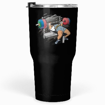 Discover Powerlifting bench press gift for powerlifter gym Tumblers 30 Oz