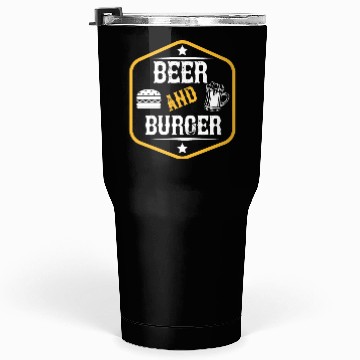 Discover Beer and burger Tumblers 30 Oz