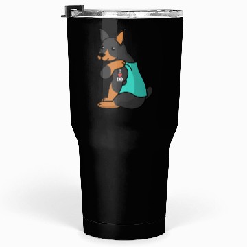 Discover I Love Dad Doberman Tumblers 30 Oz