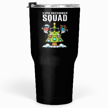 Discover 25th December Squad Sock Christmas Tree Gift Tumblers 30 Oz