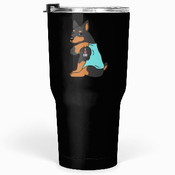 Discover I Love Dad Miniature Pinscher Tumblers 30 Oz