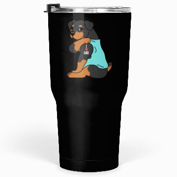 Discover I Love Dad Rottweiler Tumblers 30 Oz