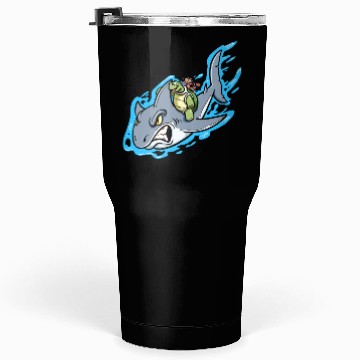 Discover Shark Swims With Turtle And Crab Tumblers 30 Oz