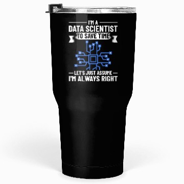 Discover Data Scientist Analyst Statistic Beginner Science Tumblers 30 Oz