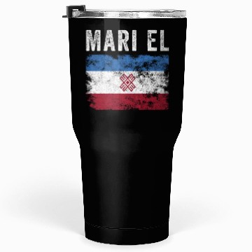 Discover Mari El Flag Distressed - Mari Flag Tumblers 30 Oz