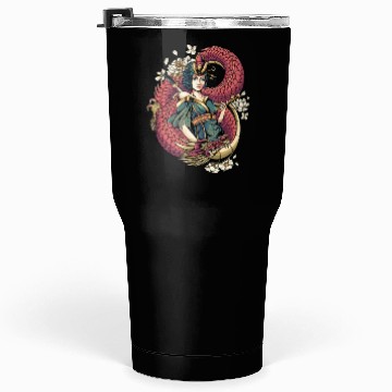 Discover Geisha red dragon Tumblers 30 Oz