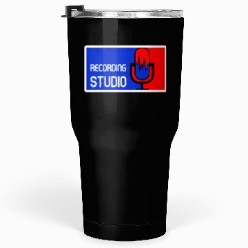 Discover Recording Studio Logo Microphone Tumblers 30 Oz