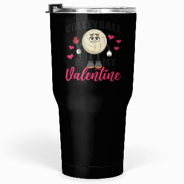 Discover Volleyball Player Team Valentines Tumblers 30 Oz