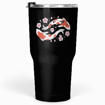 Discover Japanese Koi Fish and Cherry Blossom Tumblers 30 Oz