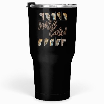 Discover WILDCATS! | Lion, Leopard, Cheetah, Puma, Tiger Tumblers 30 Oz