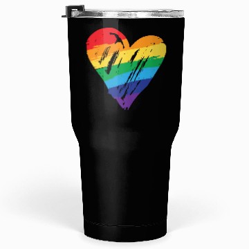 Discover Rainbow Heart - LGBTIQ Gay Pride CSD Queer Tumblers 30 Oz